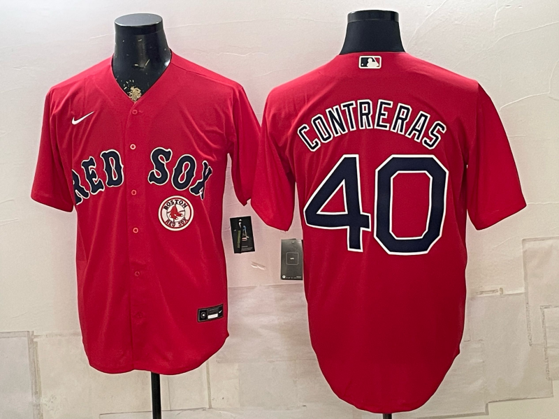 2026 Men Boston Red Sox #40 Contreras red Nike MLB Jersey 0826003